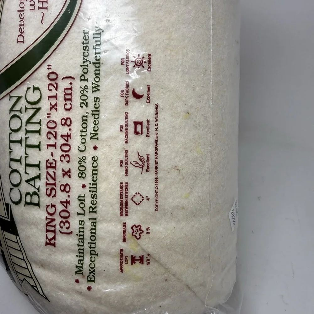 Hobbs Heirloom Premium 80/20 Batting King Size 120